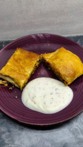 Blätterteigstrudel mit Gemüse