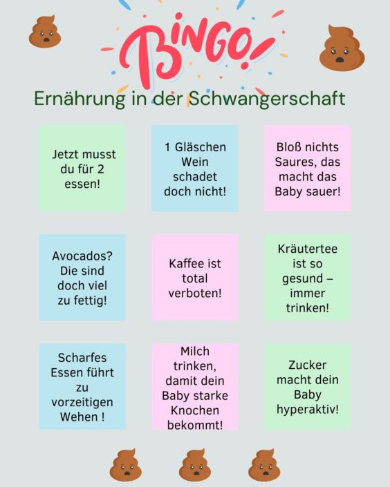 Bullshit-Bingo Ernährung in der Schwangerschaft