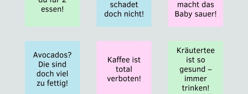 Bullshit-Bingo Ernährung in der Schwangerschaft