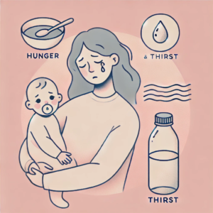 Stillprobleme wegen zu wenig Essen und Trinken