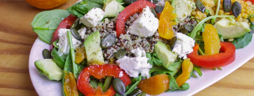 Salat mit Spinat