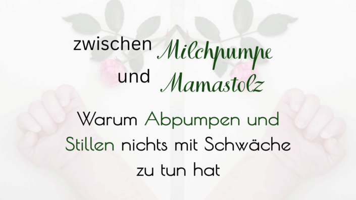 Zwischen Milchpumpe und Mamastolz