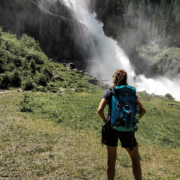 schwanger wandern zu den Krimmler Wasserfällen