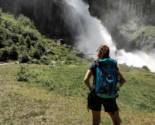 schwanger wandern zu den Krimmler Wasserfällen