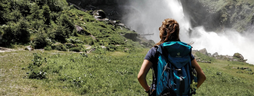 schwanger wandern zu den Krimmler Wasserfällen