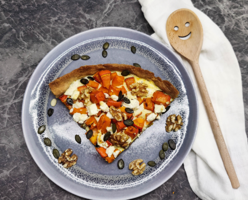 Kürbisquiche mit Feta mein liebste Herbstrezept