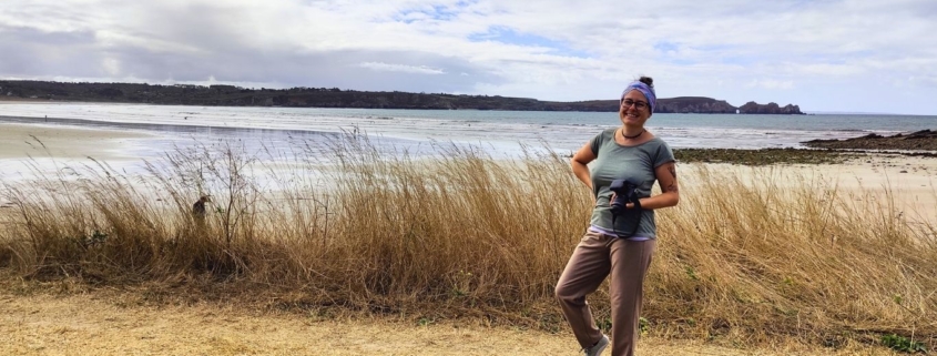 Jahresrückblick 2025_Vero am Strand in Frankreich