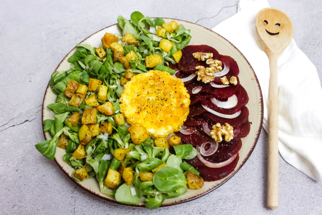 Rote Beete mit Feta und Walnüssen