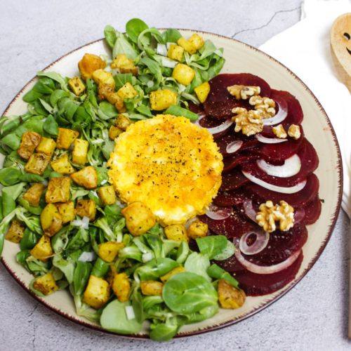 Rote Beete mit Feta und Walnüssen