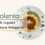 vegane Linsenbolognese Rezet mit Polenta