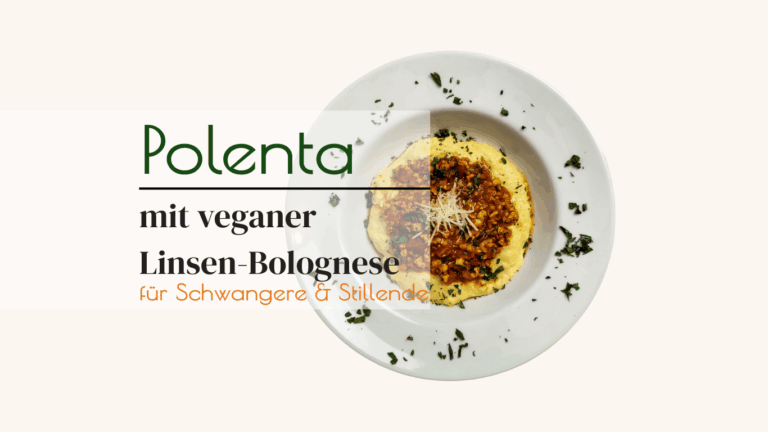 vegane Linsenbolognese Rezet mit Polenta
